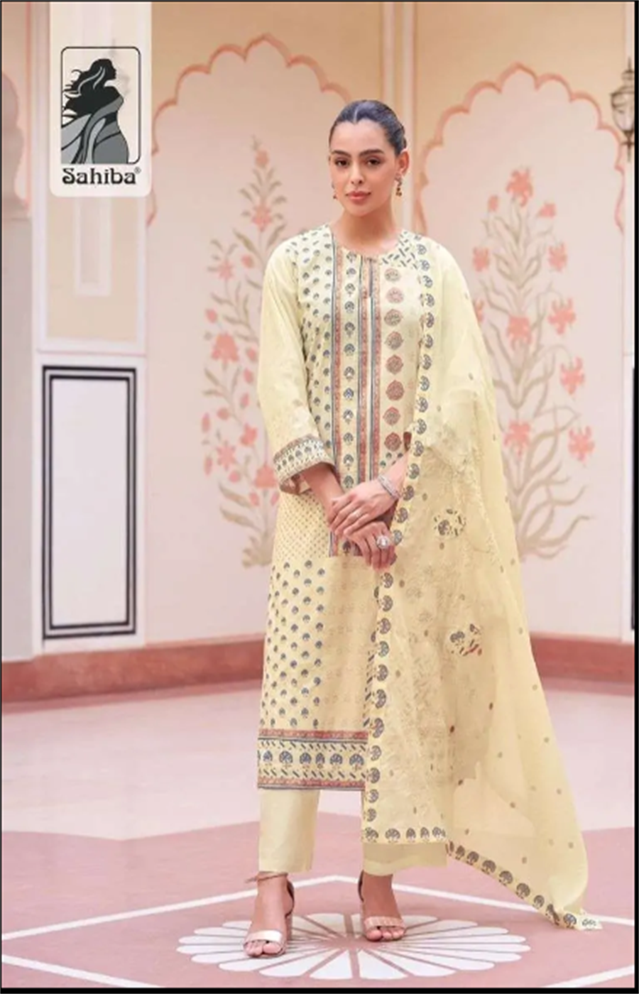 Sahiba Nilgar Pure Cotton Lawn Handwork Dress